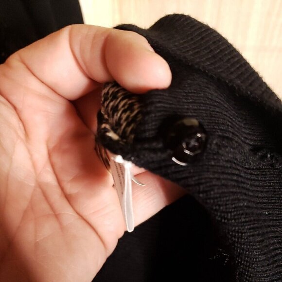 Charter Club Plus Womens Black Lacey Sequin Cardigan Sweater 1X - Picture 6 of 7